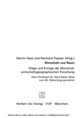 Haas |  Wirtschaft und Raum | eBook | Sack Fachmedien