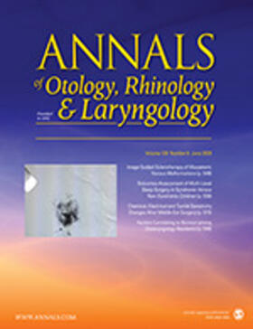  Annals of Otology, Rhinology & Laryngology | Zeitschrift |  Sack Fachmedien