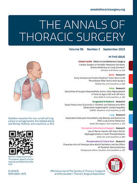  The Annals of Thoracic Surgery | Zeitschrift |  Sack Fachmedien