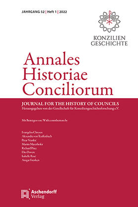 Brandmüller, Walter |  Annuarium Historiae Conciliorum | Zeitschrift |  Sack Fachmedien