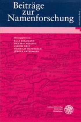 Chefredakteur: Prof. Dr. Rolf Bergmann |  Beiträge zur Namenforschung | Zeitschrift |  Sack Fachmedien