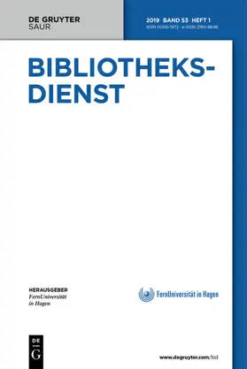 Editor-in-Chief: Gerlach, Annette / Koelges, Barbara |  Bibliotheksdienst | Zeitschrift |  Sack Fachmedien