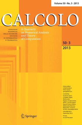  Calcolo | Zeitschrift |  Sack Fachmedien