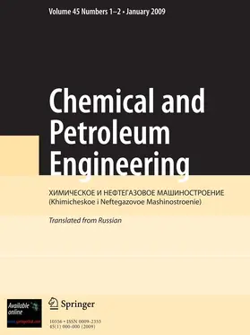  Chemical and Petroleum Engineering | Zeitschrift |  Sack Fachmedien