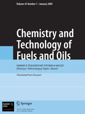  Chemistry and Technology of Fuels and Oils | Zeitschrift |  Sack Fachmedien