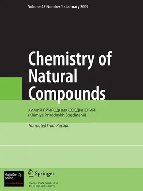  Chemistry of Natural Compounds | Zeitschrift |  Sack Fachmedien