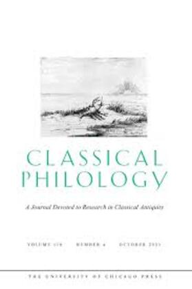 Classical Philology | University of Chicago Press | Zeitschrift | sack.de