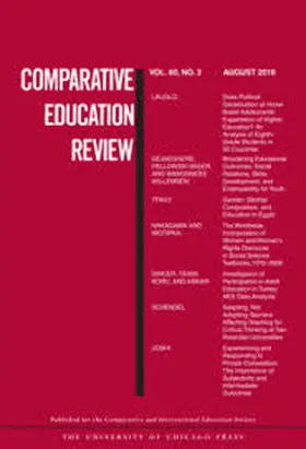  Comparative Education Review | Zeitschrift |  Sack Fachmedien