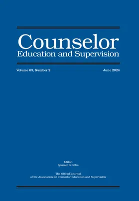  Counselor Education and Supervision | Zeitschrift |  Sack Fachmedien