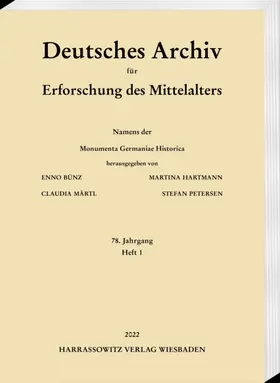 Deutsches Archiv für Erforschung des Mittelalters | Böhlau | Zeitschrift | sack.de