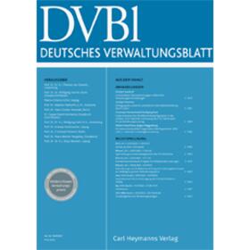  Deutsches Verwaltungsblatt - DVBl | Zeitschrift |  Sack Fachmedien
