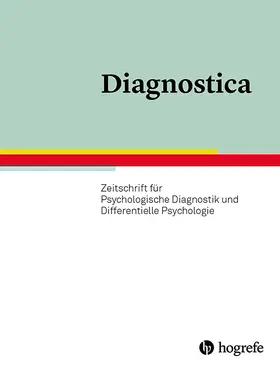 Geschäftsführender Herausgeber: Prof. Dr. Olaf Köller |  Diagnostica | Zeitschrift |  Sack Fachmedien