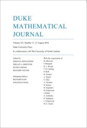  Duke Mathematical Journal | Zeitschrift |  Sack Fachmedien