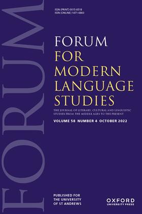  Forum for Modern Language Studies | Zeitschrift |  Sack Fachmedien