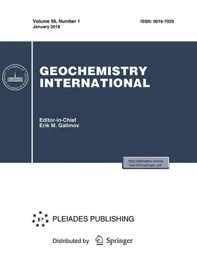  Geochemistry International | Zeitschrift |  Sack Fachmedien