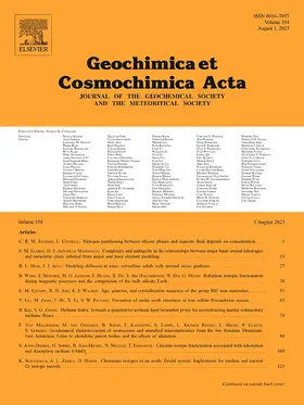 Editor-in-Chief: Jeffrey Catalano |  Geochimica et Cosmochimica Acta | Zeitschrift |  Sack Fachmedien