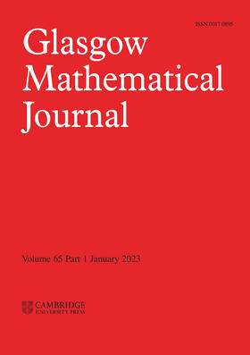 Glasgow Mathematical Journal | Cambridge University Press | Zeitschrift | sack.de