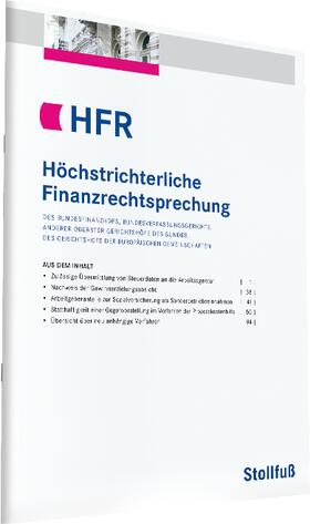 Prof. Dr. Klaus Offerhaus, Präsident des Bundesfinanzhofs a.D |  HFR Höchstrichterliche Finanzrechtsprechung | Zeitschrift |  Sack Fachmedien