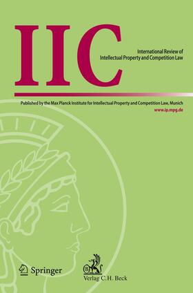  IIC - International Review of Intellectual Property and Competition Law | Zeitschrift |  Sack Fachmedien