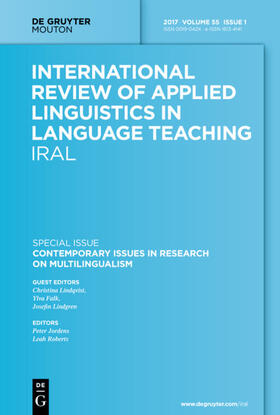 International Review of Applied Linguistics in Language Teaching | De Gruyter | Zeitschrift | sack.de