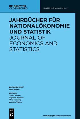 Jahrbücher für Nationalökonomie und Statistik | De Gruyter Oldenbourg | Zeitschrift | sack.de