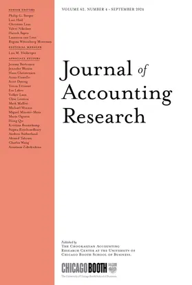  Journal of Accounting Research | Zeitschrift |  Sack Fachmedien