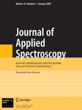  Journal of Applied Spectroscopy | Zeitschrift |  Sack Fachmedien