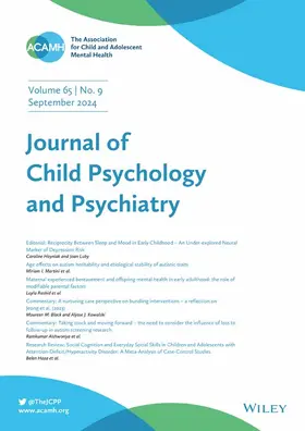  Journal of Child Psychology and Psychiatry | Zeitschrift |  Sack Fachmedien