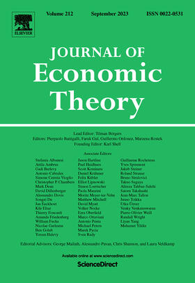 Journal of Economic Theory | Zeitschrift |  Sack Fachmedien