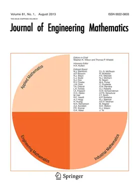 Co-Editor-in-Chief: O.K. Matar / S. Wilson |  Journal of Engineering Mathematics | Zeitschrift |  Sack Fachmedien