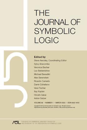  Journal of Symbolic Logic | Zeitschrift |  Sack Fachmedien