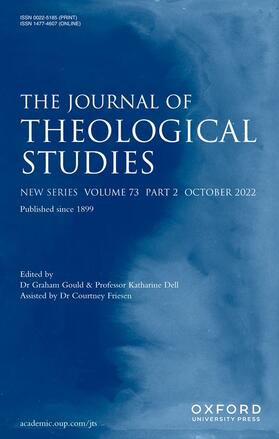 The Journal of Theological Studies | Oxford University Press | Zeitschrift | sack.de
