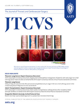  Journal of Thoracic and Cardiovascular Surgery | Zeitschrift |  Sack Fachmedien