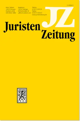 Herausgeber: Eric Hilgendorf, Matthias Jestaedt, Herbert Roth, Astrid Stadler |  JuristenZeitung (JZ) | Zeitschrift |  Sack Fachmedien