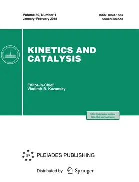  Kinetics and Catalysis | Zeitschrift |  Sack Fachmedien