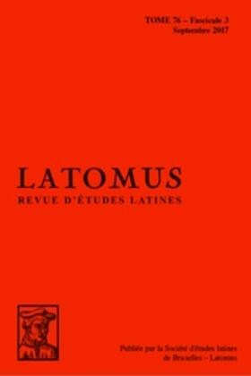 Latomus | Peeters | Zeitschrift | sack.de