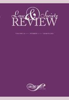  Law & Society Review | Zeitschrift |  Sack Fachmedien