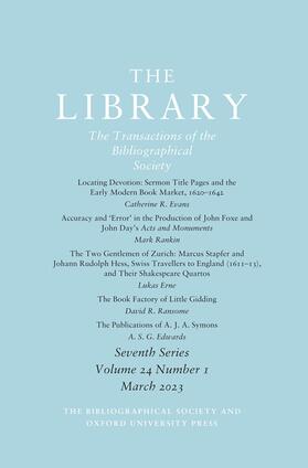 The Library | Oxford University Press | Zeitschrift | sack.de