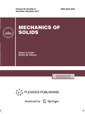  Mechanics of Solids | Zeitschrift |  Sack Fachmedien