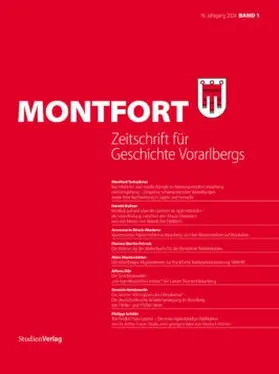 Vorarlberger Landesarchiv |  Montfort | Zeitschrift |  Sack Fachmedien