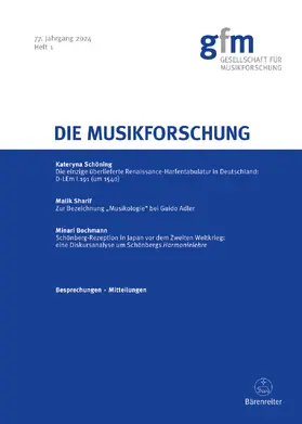 Gesellschaft für Musikforschung |  Die Musikforschung | Zeitschrift |  Sack Fachmedien