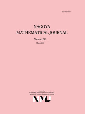  Nagoya Mathematical Journal | Zeitschrift |  Sack Fachmedien