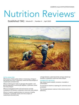  Nutrition Reviews | Zeitschrift |  Sack Fachmedien