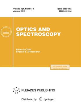  Optics and Spectroscopy | Zeitschrift |  Sack Fachmedien