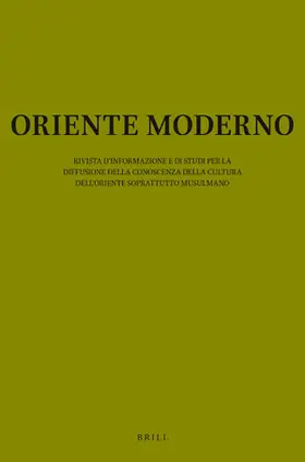  Oriente Moderno | Zeitschrift |  Sack Fachmedien