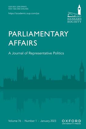  Parliamentary Affairs | Zeitschrift |  Sack Fachmedien