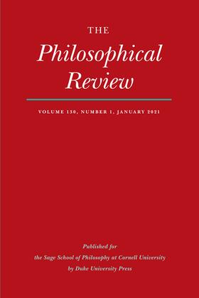 The Philosophical Review | Duke University Press | Zeitschrift | sack.de