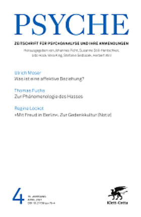 Werner Bohleber |  PSYCHE | Zeitschrift |  Sack Fachmedien