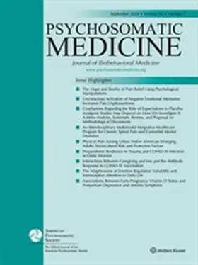  Biospychosocial Science and Medicine (formerly Psychosomatic Medicine) | Zeitschrift |  Sack Fachmedien