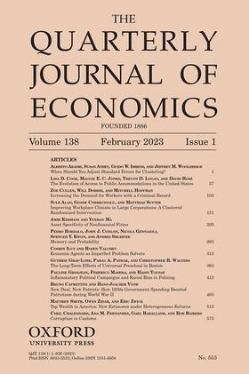  The Quarterly Journal of Economics | Zeitschrift |  Sack Fachmedien